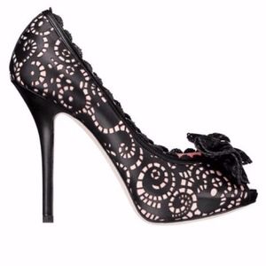 Dior Laser Cut Platform Pumps
